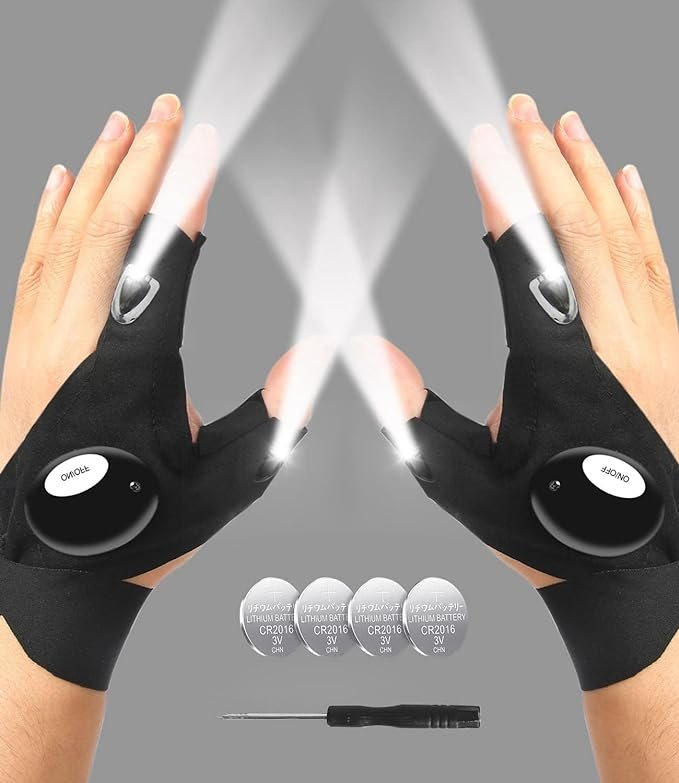 Read more about the article Review: LED Flashlight Gloves – Handy, Hands-Free Lighting for Outdoor and Repair Tasks